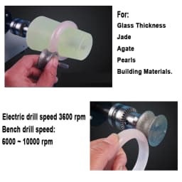 SI FANG Concave Diamond Grinding Wheel 2-12mm for Glass Jade Ceramic Sharpening Rotary Grinding Tool Polishing Wheel