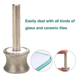 SI FANG Concave Diamond Grinding Wheel 2-12mm for Glass Jade Ceramic Sharpening Rotary Grinding Tool Polishing Wheel