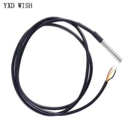 10pcs DS18B20 Temperature Probe Temperature Sensor 1M 2M 3M 5M DS1820 Stainless Steel Package Waterproof 18B20 100cm/200cm/300cm