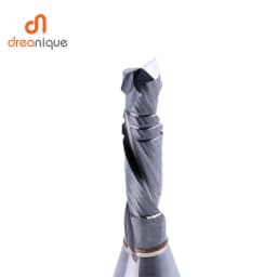 Dreanique 1pc Composite Flute with ChipBreaker Carbide Milling Cutter For Hard Wood Laminated Panel,TCT Compression Router Bit