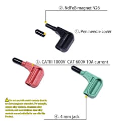 5PCS/2PCS/3PCS Magnetic Test Probe, Back Probe, Suitable For Quick Linking Of Digital Multimeters And Megohmmeters