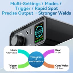 Awithz UK1 Portable Battery Spot Welder DIY Mini Welding Machine 18650 Lithium Battery Pack Welding Tool 6000mah Weldable 0.5mm