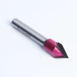 60-Degree 6MM Router Bits 10mm Cutting Diameter Shank Cutting Tool V Groove Bit Hole Opener Cutting Dia CNC V Bit