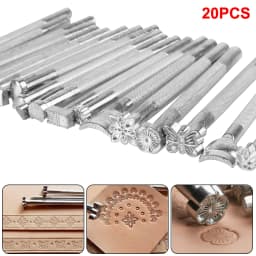Leather Tool Accessories Stencil Printing Sculpture Knocking Flowers Arts And Crafts 20Pcs Carving Chisel Set DIY Carving