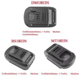 MT18EIN DM18EIN BS18EIN Adapter Converter for Makita for DeWalt for Milwaukee for Bosch Li-ion Battery for Ein Lithium Tool