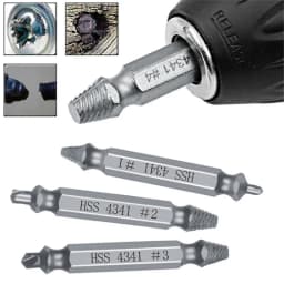 Damaged Screw Extractor Drill Bits Guide Set Broken Speed Out Easy Out Bolt Stud Stripped Screw Remover Tool
