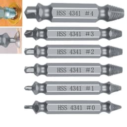 Damaged Screw Extractor Drill Bits Guide Set Broken Speed Out Easy Out Bolt Stud Stripped Screw Remover Tool