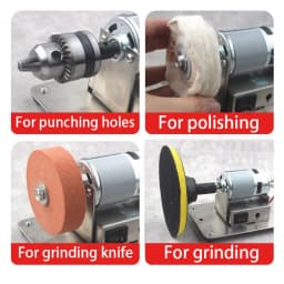 100W Double Grinder Machine Artifact Table Grinder Motor Micro Coarse and Fine Polishing Electric Grinding Wheel Grindig Stone