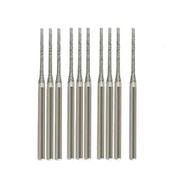 10PCS 0.8-2.5mm Diamond Drill Bits With 2.35mm Shank For Glass Jade Amber Jewelry Tile Stone Drilling