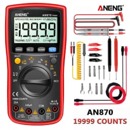 19999 Counts Digital Multimeter True Rms Multimeters AC/DC Current Meter Voltimetro Profesional Voltage Tester ANENG AN870