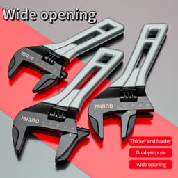 Adjustable Large Open Steel Wrench Universal Mini Spanner Bathroom Multifunctional Household Repair Tools For Bathroom Pipes