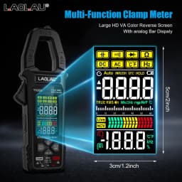 LAOLAU Digital Clamp Multimeter Phase Sequence AUTO Range Color Screen Rechargeable AC/DC Current Electric Tester TS26A TS26D