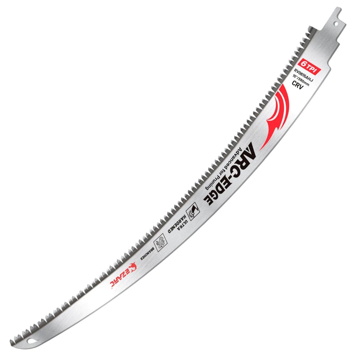 EZARC Arc Edge Wood Pruning Saw Blades 380mm, CRV Japanese Teeth Reciprocating Saw Blade 6TPI for Tree Trimming, Wood Cutting