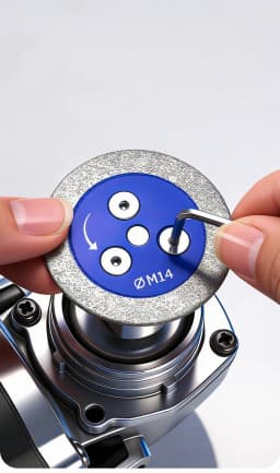 50mm Diamond Mini Saw Blade with Thread Stone Cutting Disc Granite Sandstone Concrete Lettering Carving Grinding Tool