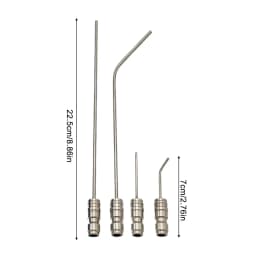 4Pcs High Pressure Washer Nozzle Set Stainless Steel Quick Connect Extension Wand For Cleaning Washing Machine Air Conditioner
