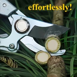 This gardening shear is super easy to use! A good helper for gardening, worry-free and practical gardening hinge and gardening