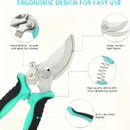 This gardening shear is super easy to use! A good helper for gardening, worry-free and practical gardening hinge and gardening