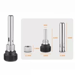 Universal Soldering Station Iron Handle Parts Shell Inner Heat Type Sleeve Tube for 936 938 969 Soldering Station