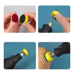7PCS 1inch 25mm Mini Diamond Polishing Pad Wet Sanding Disc with 2.35mm/3mm Shank Backing Holder for Jade Agate Marble Polishing
