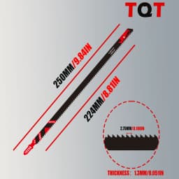 10-Inch 6Tpi Long Jigsaw Blades for Wood, 5/10/20-Pack T225B Sabre Saw Blades, Professional Woodworking Blades for Fast Cutting
