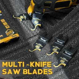 TOLESA 5PCS Oscillating Multi tool Hook Knife Blade, Multitool Saw Blades for Cutting Soft Materials Roofing Shingles Carpet