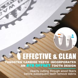XCAN 165mm Circular Saw Blade TCT Carbide Saw Blade For Woodworking Cutting Tools Wood Cutting Disc 24/40/48/60T