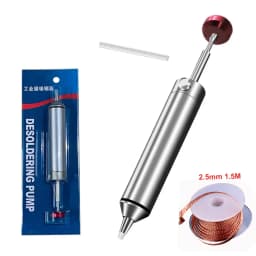 LEFAVOR Aluminum Powerful Desoldering Pump Suction Tin Gun Soldering Sucker Pen Removal Vacuum Solder Iron Welding Repair Tool