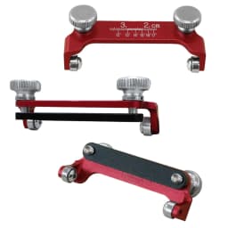Fixed Angle Knife Sharpener - Aluminum Honing Guide Chisel Sharpening Holder Guide for Woodworking Chisels and Planes with Scale