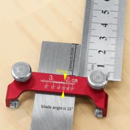 Fixed Angle Knife Sharpener - Aluminum Honing Guide Chisel Sharpening Holder Guide for Woodworking Chisels and Planes with Scale