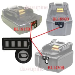 BL1830B Li-ion Battery 10-PCS LED Sticker Label Pack For Makita 18V 14.4V Lithium Battery BL1860 BL1890 BL1815 BL1415 BL1430B
