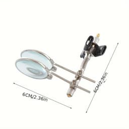 5X/10X Dual Adjustable Clip-On Magnifying Glasses for Watch Repair, Mobile Phone Servicing, Jewelry Crafting, Product Inspection