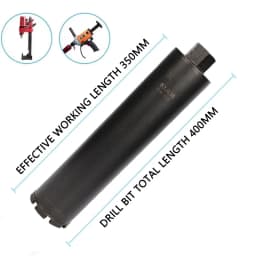 LAANCI Diamond Core Drill Bit Reinforced Concrete Drill Bit Diameter Range 25-200mm Total Length 400mm For Drilling On Concrete
