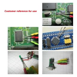 10pcs Chip Test Clip IC Clamp BIOS Burning Fixture SOP SOIC TSOP MSOP SSOP SMD PIN Socket Adapter Programmer for Logic Analyzer