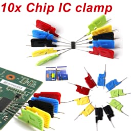 10pcs Chip Test Clip IC Clamp BIOS Burning Fixture SOP SOIC TSOP MSOP SSOP SMD PIN Socket Adapter Programmer for Logic Analyzer