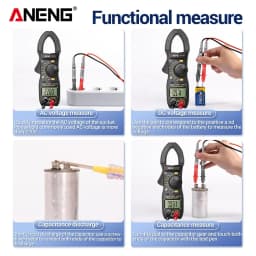 ANENG ST170 Clamp Meter Digital Multimeter Tester 1999 Counts AC/DC Voltage Ammeter Tester Car Amp Hz Capacitance NCV Ohm Test