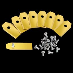 Extended Robot Replacement Blade Stainless Steel 43mm Blade for Robotic Lawn Mower, Double Cutting Effect Increase Efficiency