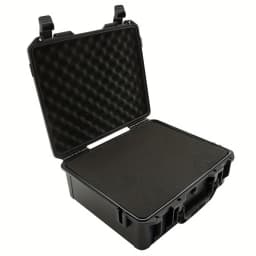 Waterproof and Durable Black Camera/tool Suitcase, Customizable Foam Interior, Portable, Safe Storage Case, Shock Resistant Case