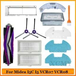 For Midea I5 I5C VCR07 VCR08 Robot Vacuum Cleaner Midea I5C Spare Parts Roller Brush Mop Bracket Dust Box Water Tank Accessories