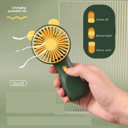 New USB Mini Fan Portable Handheld Fan Rechargeable Mini Handy Fan Pocket Size Low Noise Small Electric Fan Student Dormitory