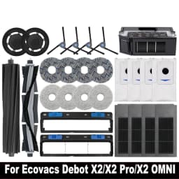 For Ecovacs Deebot X2 Omni / X2 Pro / X2 Robot Vacuum Accessories Roller Main Side Brush Hepa Filter Mop Cloth Dust Bag Parts