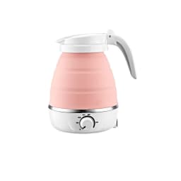 Mini Portable Fold Electric Kettle Thermostat Keep Warm Home Travel Business Automatic Power Off Silicone Stainless Steel Safety