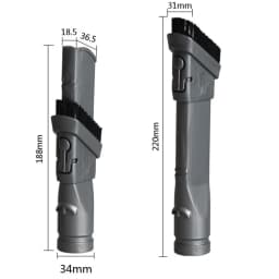 1pc 2 In 1 Tip Brush For Dyson DC22 DC24 DC25 DC26 DC27 DC40 DC50 V6 Vacuum Cleaner Combination Crevice Tool