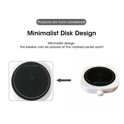 Magnetic Stirrer Kitchen Liquid Mixing Mini Lab Stir Mixer Portable Stirrer Plate with Stir Bar USB 2L 4000RPM for Laboratory