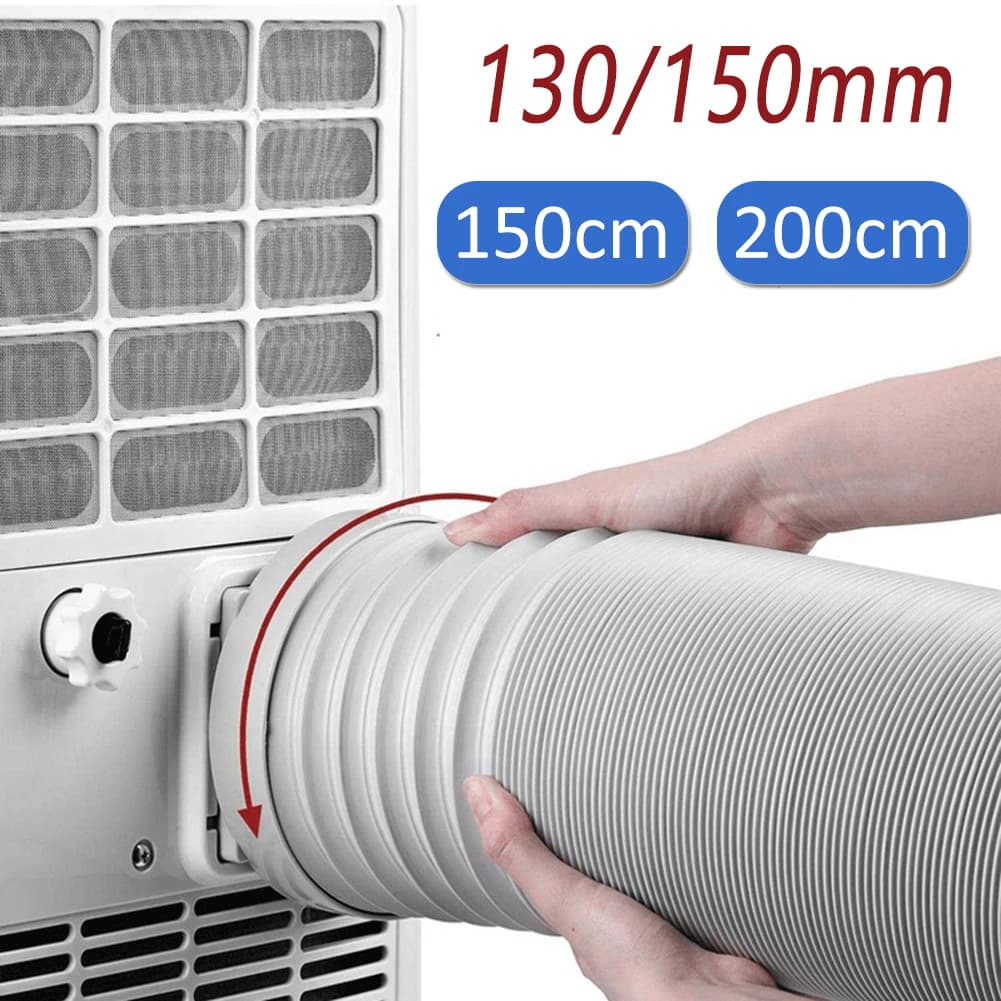 130 150mm Duct Extension Pipe Telescopic Flexible Mobile Air Conditioner Exhaust Hose Accessories Vent Hose 1.5/2M