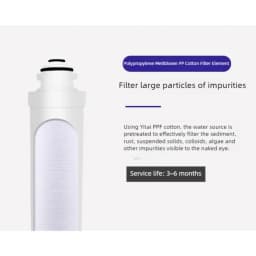 Waternoble Universal Quick Connect Water Filter Cartridges PP Cotton Pre & Post Carbon RO Membrane E2 for Home Water Purifiers