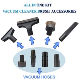 5pcs Universal Vacuum Hose Adapter Kit Reducer Converter From 1 1/2 Inch To 1 1/4inch Dust Extraction Hose Connector