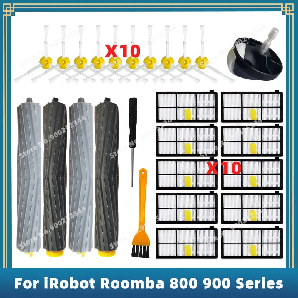 Compatible For iRobot Roomba 800 900 Series 860 865 866 870 880 885 890 960 980 990 Replacement Parts Main Side Brush Filter