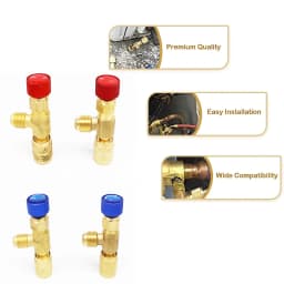 Air Conditioner Fluoride Anti Freeze Hand Safety Valve R410 Refrigerant Refueling Adapter R22 Liquid Safety Valve Switch Tools