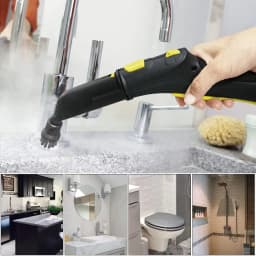 Nylon Round Brushes for Karcher, Kärcher Round Brush Set, Steam Cleaning Brush, Steam Cleaner Karcher SC1 SC2 SC3 SC4 SC5 CTK10