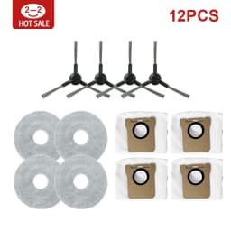 Compatible For JONR P20 PRO / T5 Pro Robot Vacuum Cleaner Accessories Main Side Brush HEPA Filter Mop Cloth Dust Bag Replacement